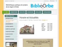 Tablet Screenshot of biblio.orbe.ch