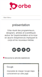 Mobile Screenshot of orbe.mobi